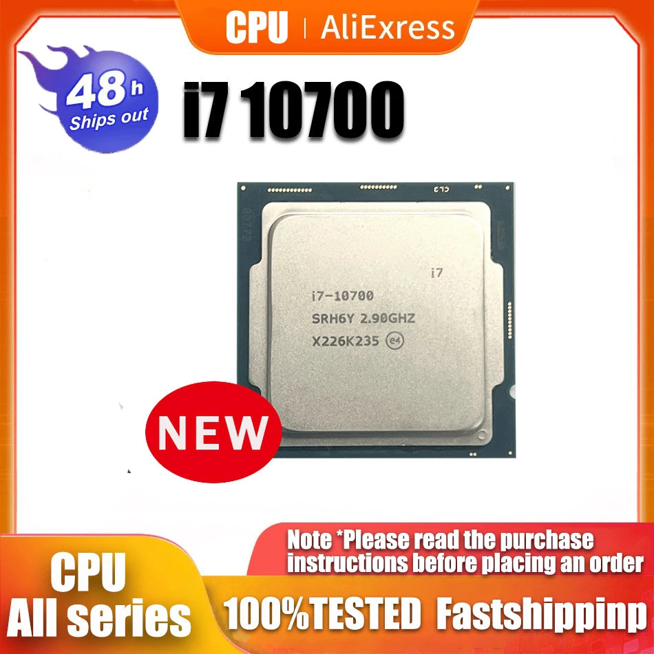 Nuovo Processore Cpu Intel Core I7 10700 2.9Ghz A Otto Core A 16 Thread L2 = 2M L3 = 16M 65W Lga 1200 Senza Ventola