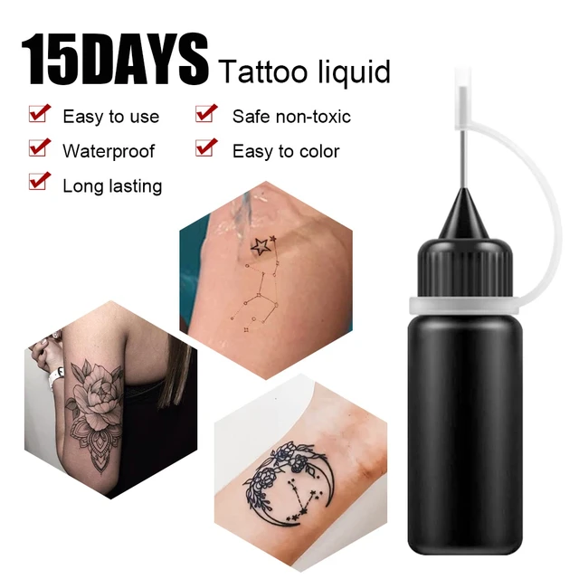 Temporary Tattoo 10ml Liquid Tattoo Paste Black Brown Red Brown Henna Cones  Indian For Temporary Tattoo Sticker Body Paint - Tattoo Inks - AliExpress