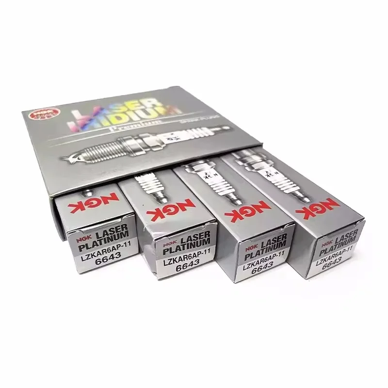 4Pcs Brand OE:22401ED815 NGK LZKAR6AP-11 6643 Platinuim Spark