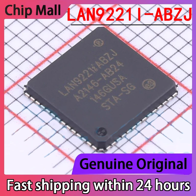 

1PCS Brand New LAN9221I-ABZJ Packaged QFN56 Ethernet Controller in Original Stock