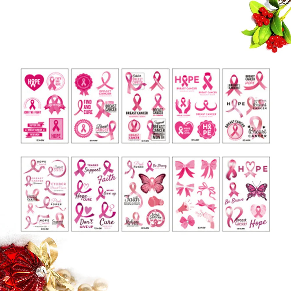 

10 Sheet Temporary Tattoo Paper Breast Party Favors Sticker Stickers for Kids