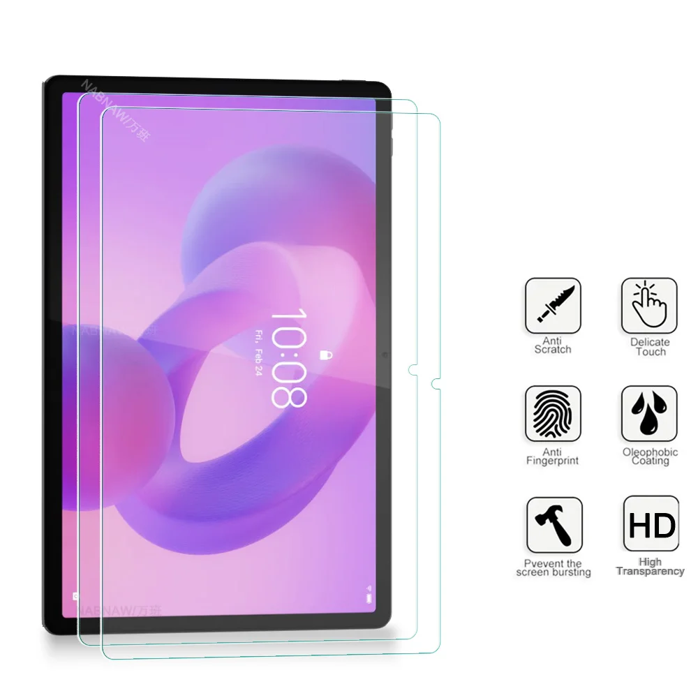 2 Pieces Hard Scratch Proof Film HD Tempered Glass Screen Protector For Lenovo Idea Tab Pro 12.7 2025 TB-373FU 2