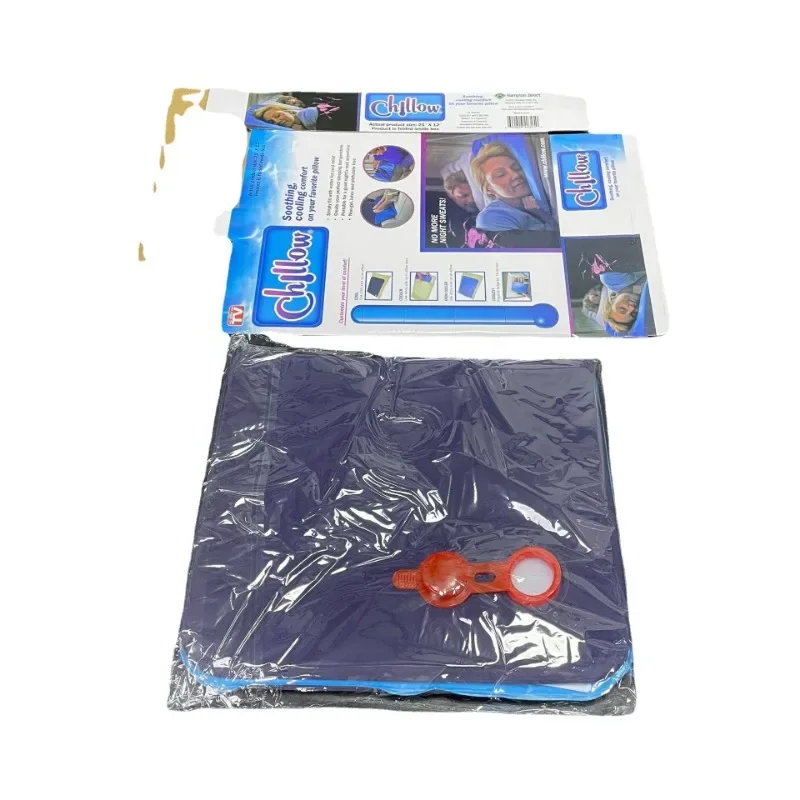 Comfortable Summer Ice Cold Pillow Cool Therapy Relax Muscle Help Sleeping Pad Mat Travel Pillows Neck Water Blue 5