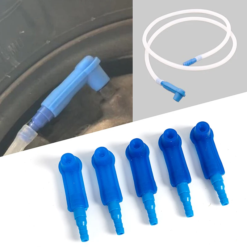 1/5pcs Oil Pumping Pipe Car Brake System Fluid Connector Oil Drained Quick Tool Oil Filling Equipment Blue Brake Oil