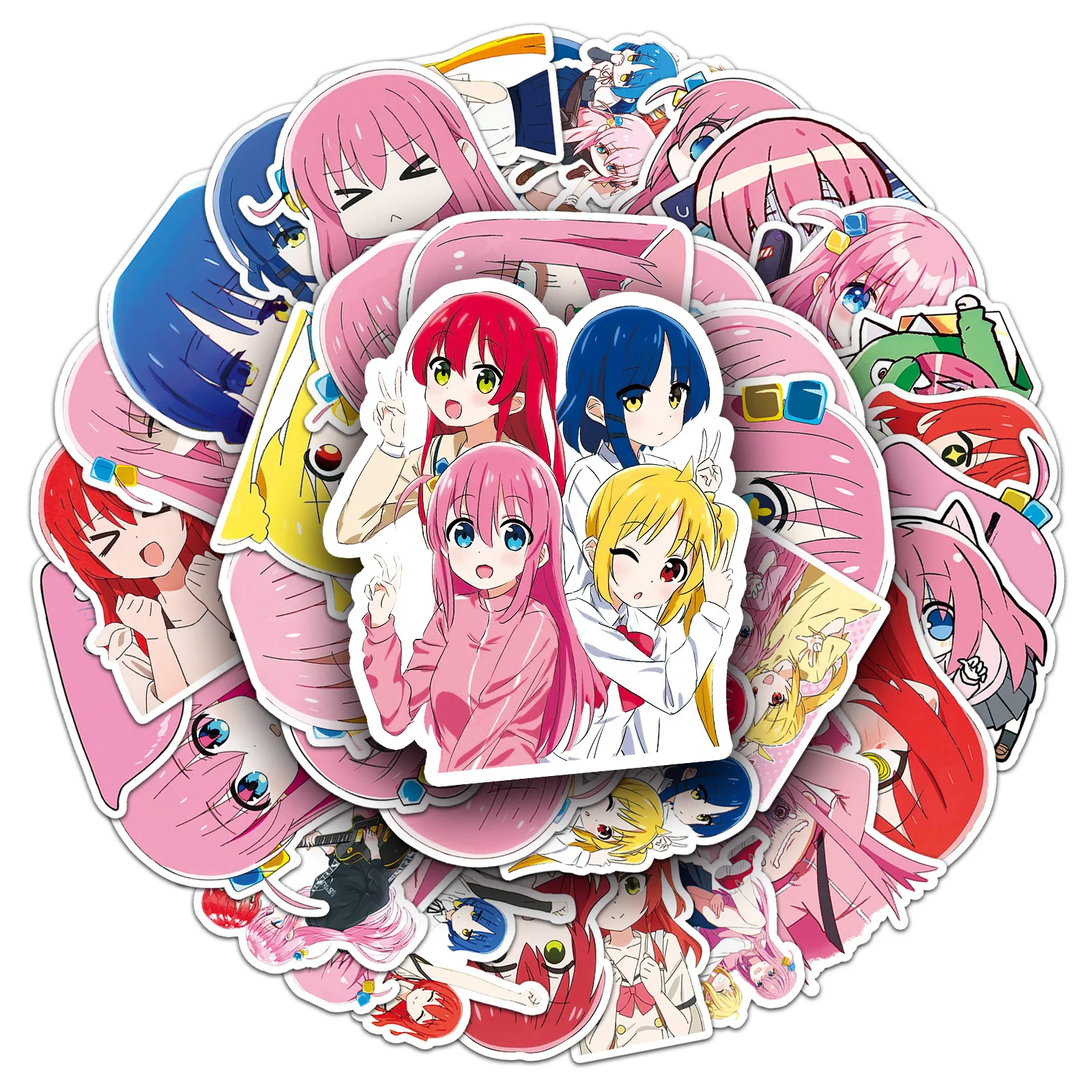BOCCHI THE ROCK Creative Aesthetic Sticker Set - 50PCS