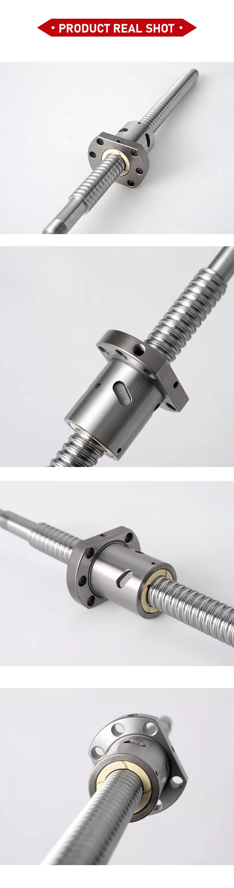 Kugelumlaufspindel beliebige Länge 100-150mm-1000mm RM 3205 Anti-Backlash SFU3205 mit Kugelmutter und endbearbeiteten CNC-Teilen – Detail 13