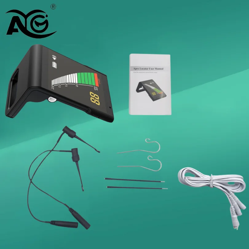 Localizador de Ápice Dental AG Endo con Calibración Automática, Alerta Sonora Endodóntica, Pantalla LCD de 3.2 Pulgadas para Medición