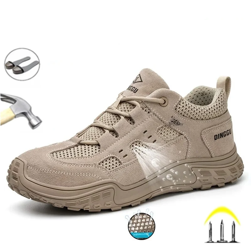 

New 2023 Insulation 6KV Men Work Safety Shoes Boots Indestructible Puncture-Proof Protective Construction Sneakers Footwear