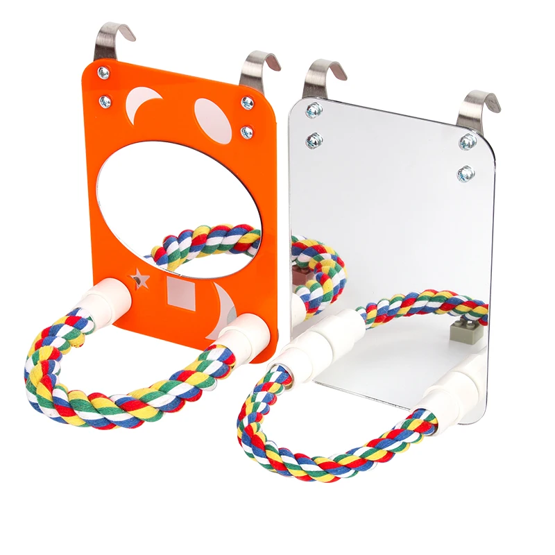 Bird Toy Parakeets Mirror Toy Parrots Bird Mirror Parrot Macaw Bird