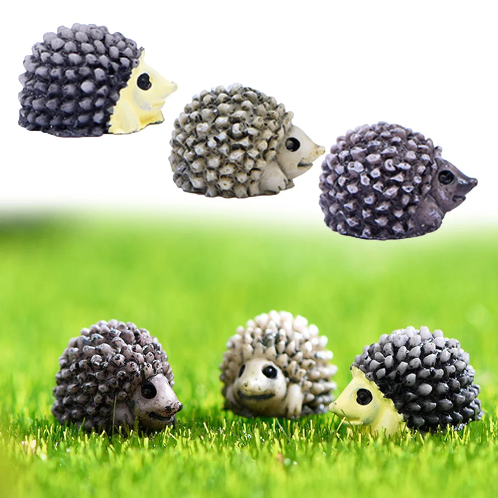 

Mini Hedgehog Doll DIY Decoration Ecological Bottle Landscape Resin Micro-landscape Decorations Garden Statues Decor