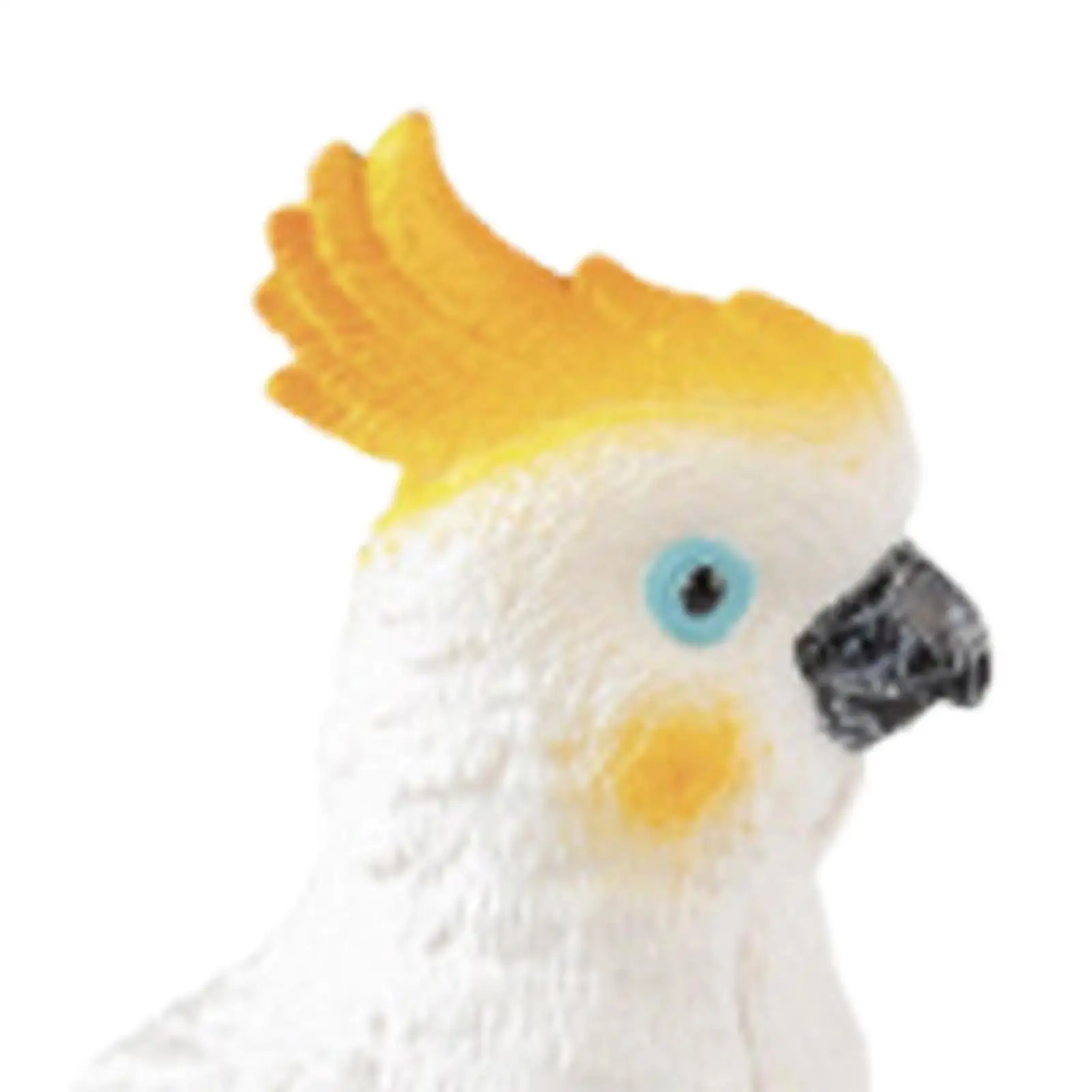Parrot Figures Collectibles Crested Cockatoo Crafts for Gifts Kids Children