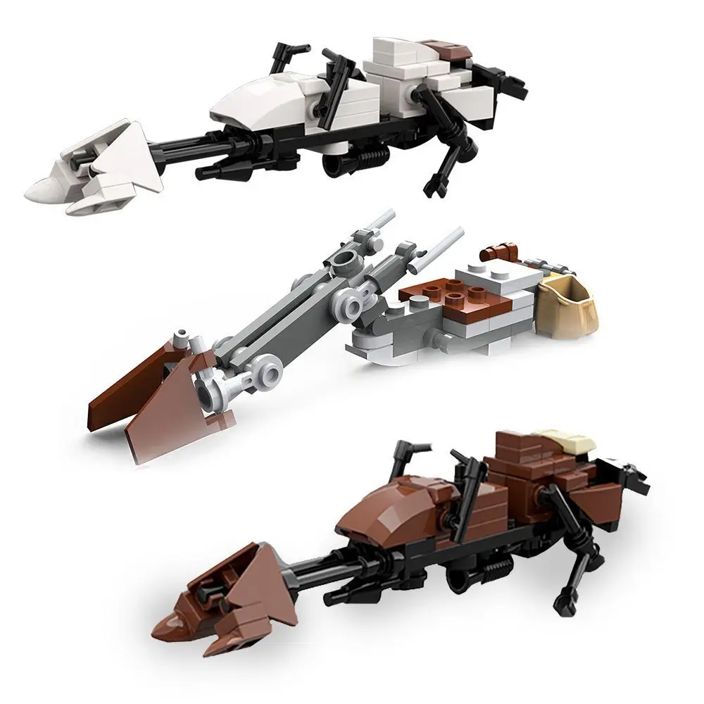 Moc Star Series Toys Speeder Bike Taxing Modello Di Veicoli Spaziali Building Blocks Wars Batpods-Mattoni Per Moto Assemblare Regalo Di Natale Kid