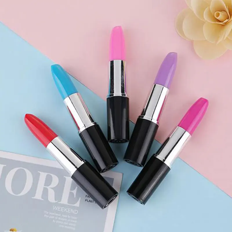 

10Pcs Lipstick Shape Pen Writing Ink Pens Cute Lipstick Ballpoint Pens for Students Kids Presents Office Stationery Supplies
