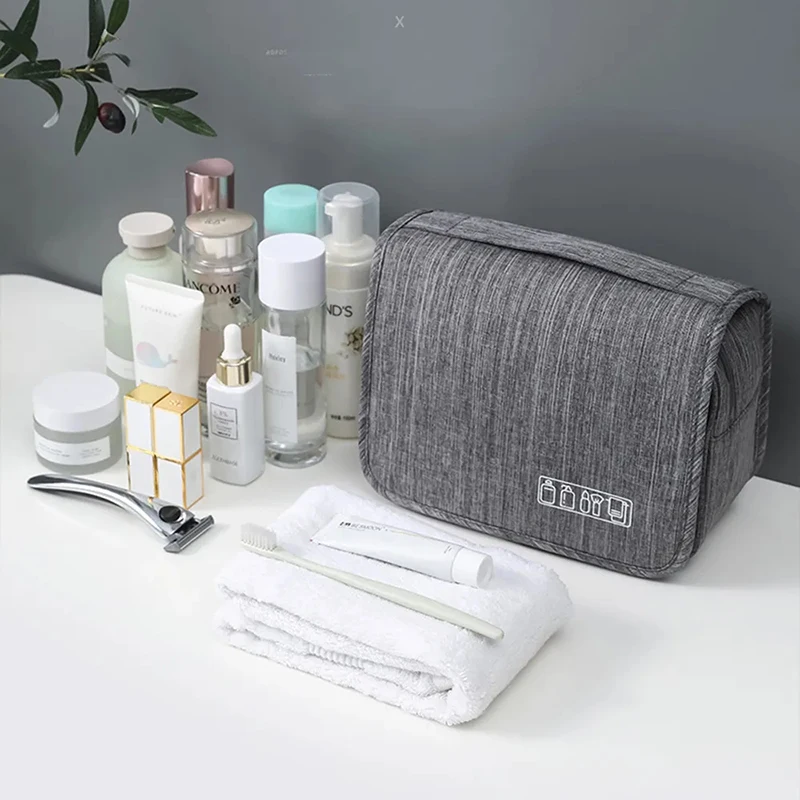 High Quality Travel Makeup Bags Women Waterproof Cosmetic Bag Toiletries Organizer Hanging Dry And Wet Separation Storage Bag