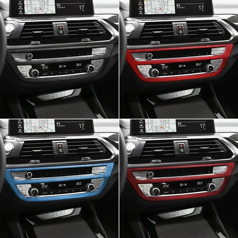

1pcs For BMW X3 G01 X4 G02 G30 5 Series Centre Control Air Condition CD ABS Cover Panel Sticker Car Accessories
