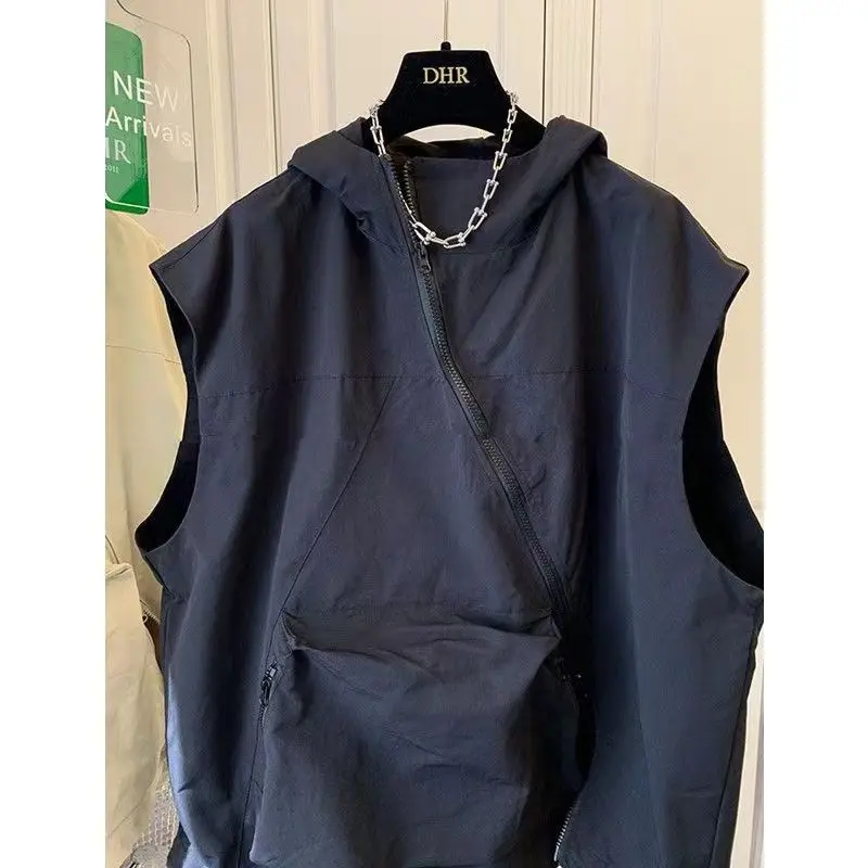 mens hooded vest