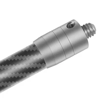 Carbon Fiber Extension Pole 1/4" Selfie Stick Extendable Rod Stainless Steel Screw Hole for Gopro DJI Insta360 Action Camera - Image 4