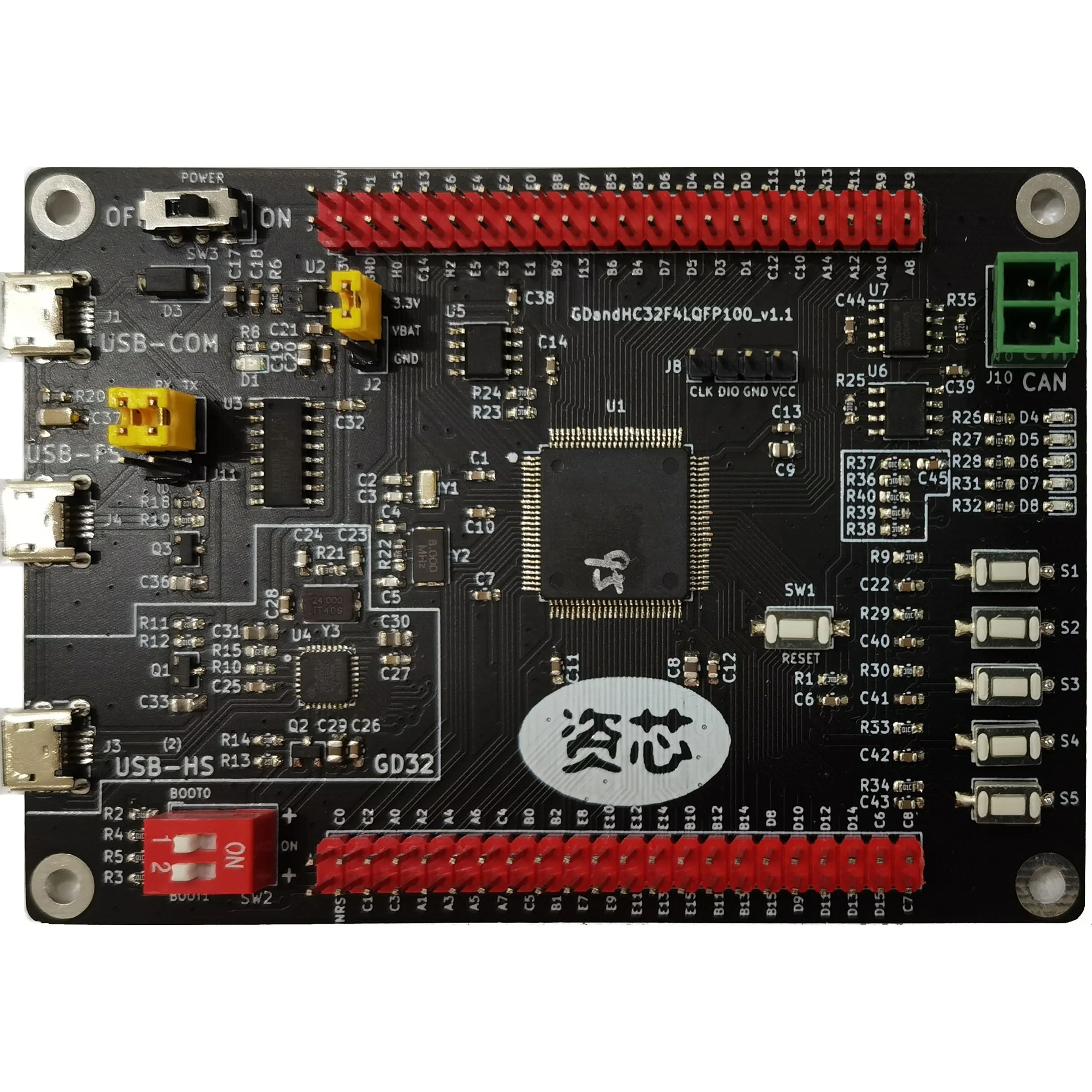 

Макетная плата GD32F407VET6, совместимая с STM32