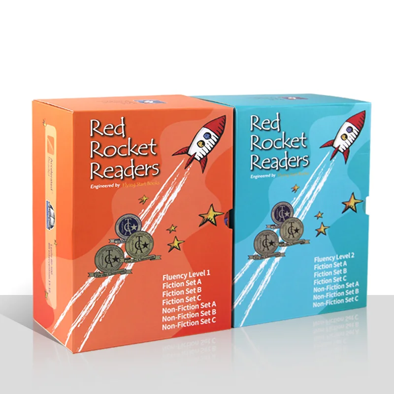 

96 Books Red Rocket Readers Fluency Level 1+2 Graded Reading Age 6-12 Years Children English Enlightenment Picture Book