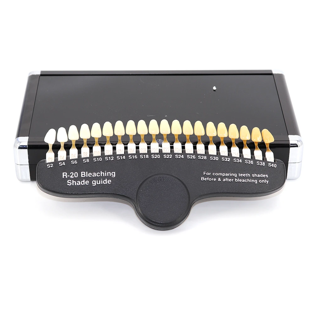 20/27 צבעים 3D מעבדת שיניים להבה צללית מדריך לוח צבעים משוואה מדריך שיניים להלבנת שיניים סט להבה צללית שיניים