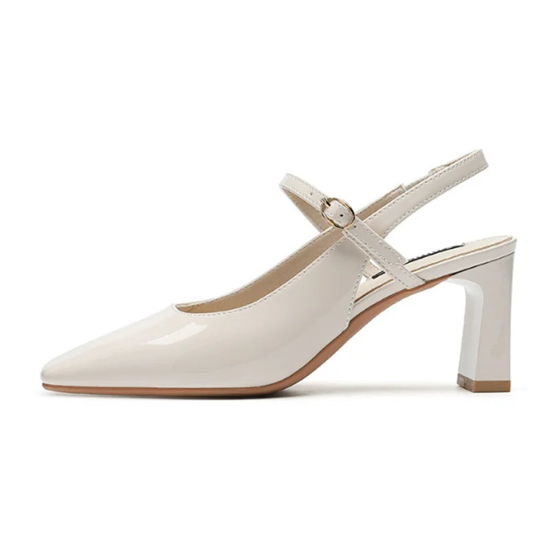 

Женские сандалии в ретро стиле, босоножки в римском стиле на Высоком толстом каблуке с открытым носком, туфли с ремешком на пятке, Новинка лета 2023