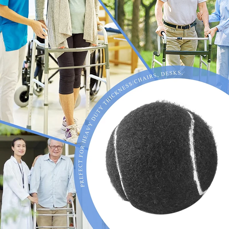 2 PCS Precut Walker Tennis Ball For Furniture Legs Floor Protection Heavy Duty Long Lasting Felt Pad Covering