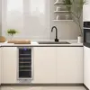 Wine Cooler Refrigerator 28 bottles, Mini Fridge with 41-65°F Digital Temperature Control, Glass Door Free Standing for Bar Home 6