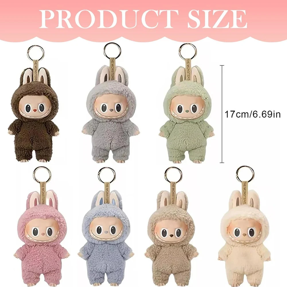 Plush Dolls Labubu Anime Figure Sweetheart Vinyl Pendant Kawaii Backpack Pendant Decoration Kids Gift for Xmas