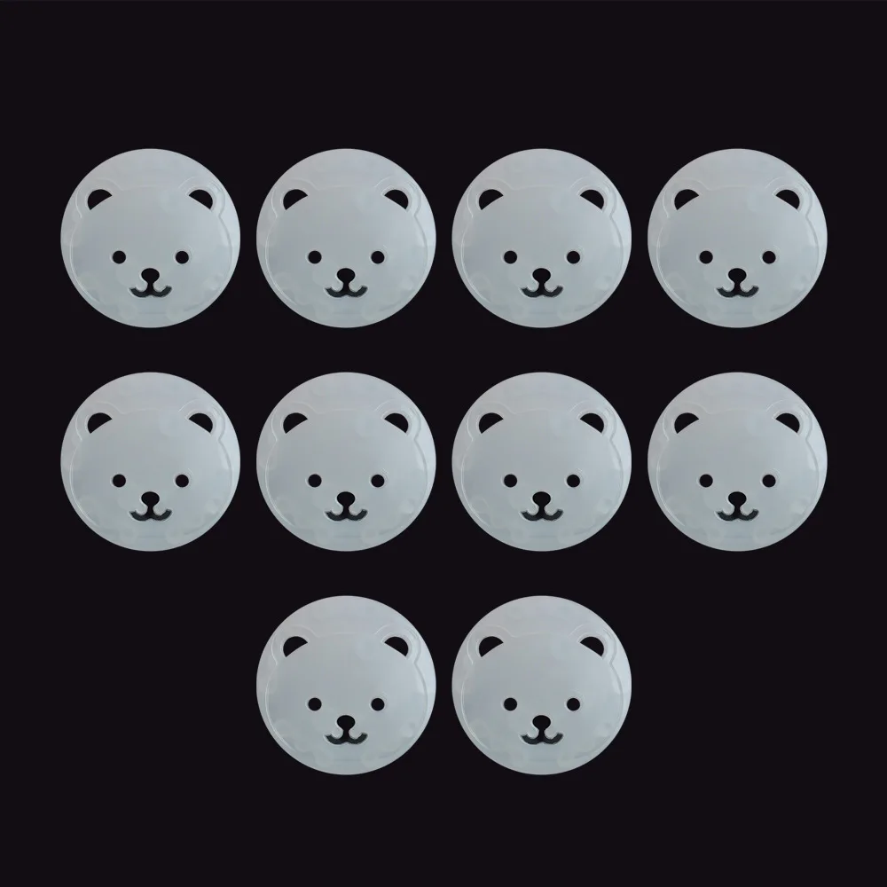 10pcs Bear EU Power Socket Baby Kids Safety Guard Anti Electric Shock