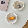 Creative Shell Shaped Ceramic Plate Jewelry Display Storage Trays Candle Plate Holder Household Home Table Decor Photo Props 2