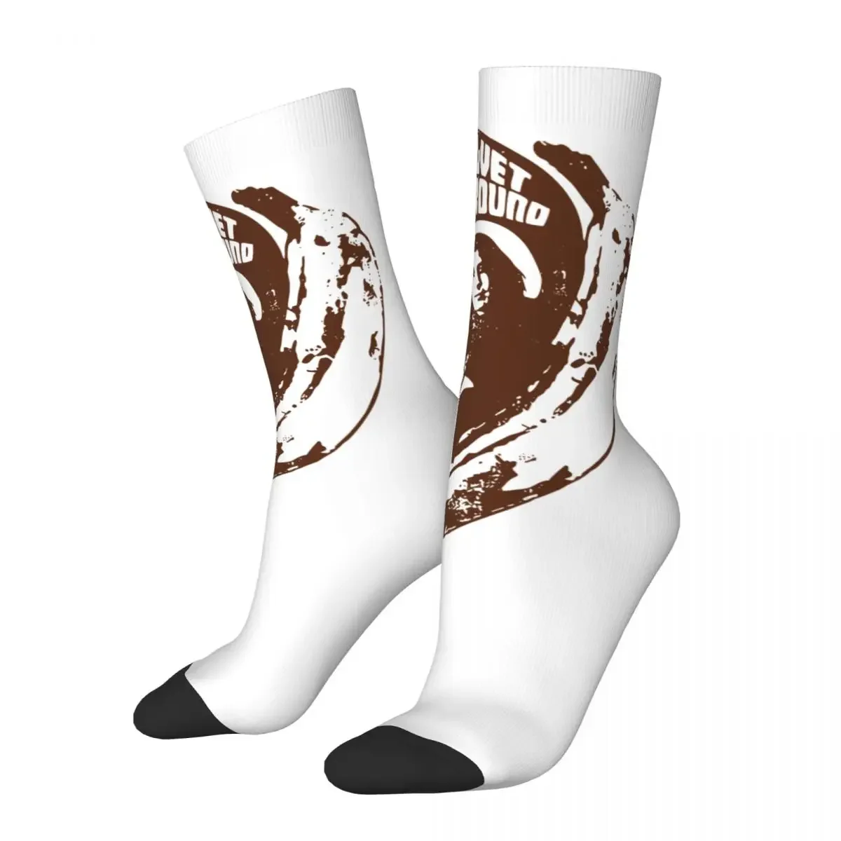 

Harajuku The Velvet Underground Basketball Novelty Street Style Socks Crew Socks for Women Men Sweat Absorbing