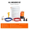 VEVOR Tankless Water Heater Flushing Kit Includes Efficient Pump & 5 Gallon Pail & 2 Hoses & Descaling Powder Quick Instal 6