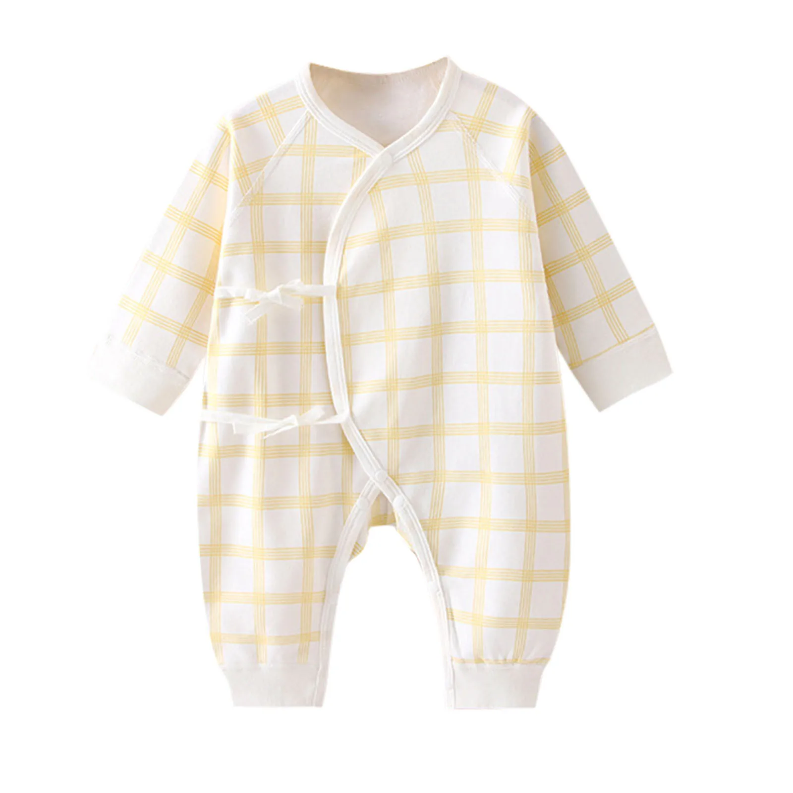 Boys 18 Months Clothes Newborn Infant Baby Boys Girls Cartoon Animals Cotton Romper Long Sleeve Plaid Cute Jumpsuit Organic