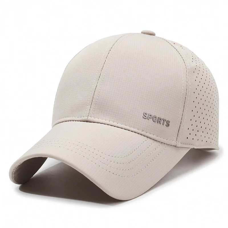 Hot Sale Men's Solid Color Sports Mesh Dad Hat Outdoor Sunscreen Fishing Cap Breathable Leisure Baseball Cap For Dad