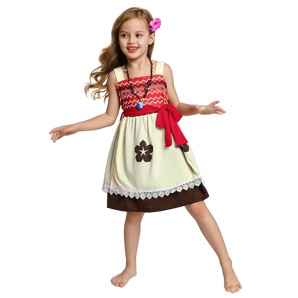 Kids Summer Casual Dress Disney Frozen Princess Elsa Anna Girls Clothes Vestido Rapunzel Snow White Moana Brithday Party Costume