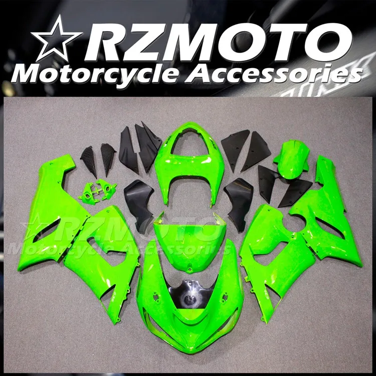 

Комплект обтекателей для мотоцикла из АБС-пластика, 4 подарка, подходит для KAWASAKI ZX-6R ZX6R 636 2005 2006 05 06, кузов под заказ, зеленый, блестящий
