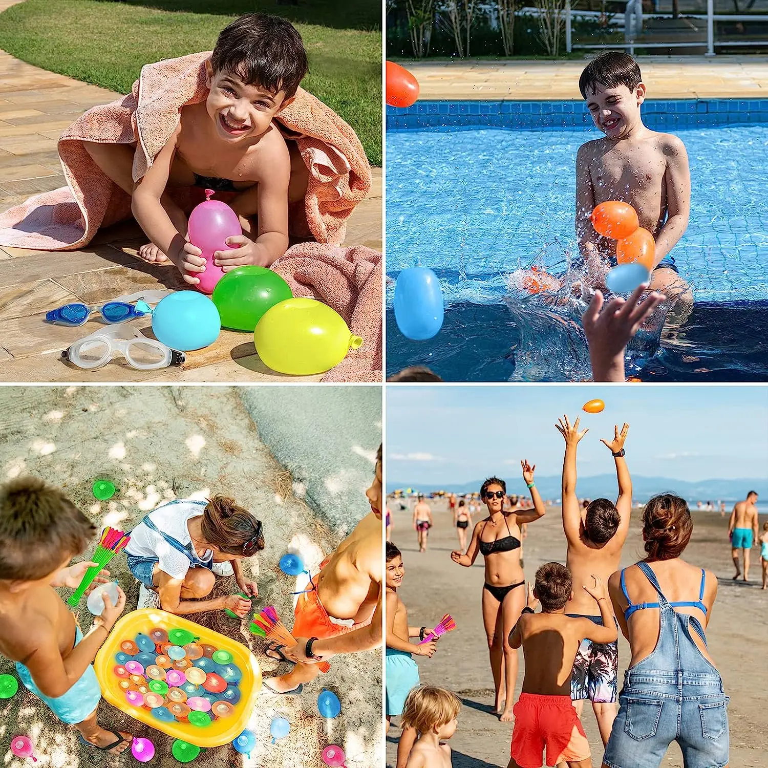 Water Balloons Quickly Filling Magic Bunch Balloons Bombs Instant Beach Toys Summer Outdoor Fighter Toys For Children 6