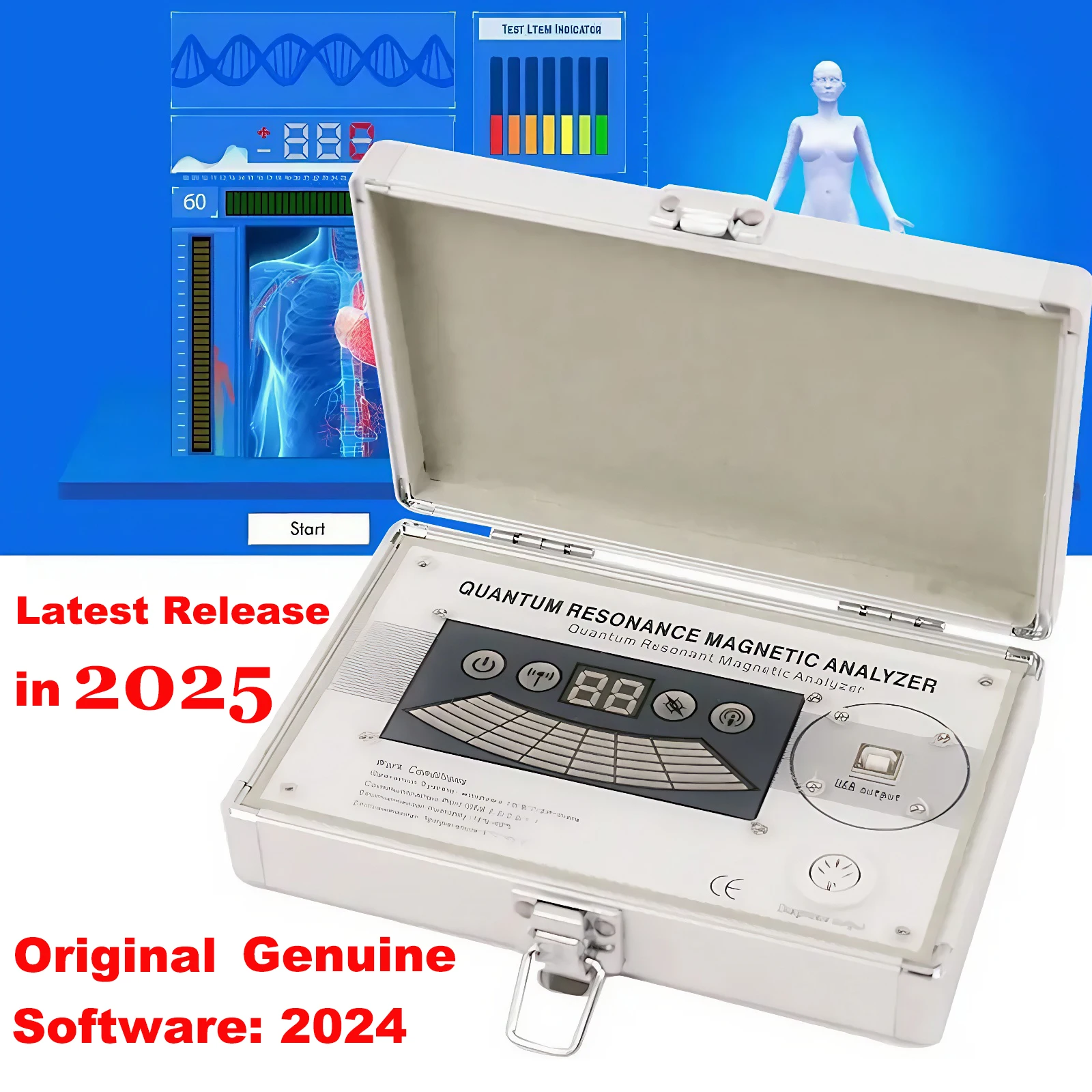 NEWEST Body Quantum Analyzer Magnetic Resonance Health Analyzer 54 Checking Reports set Portable Tesing Healthy Body Machine