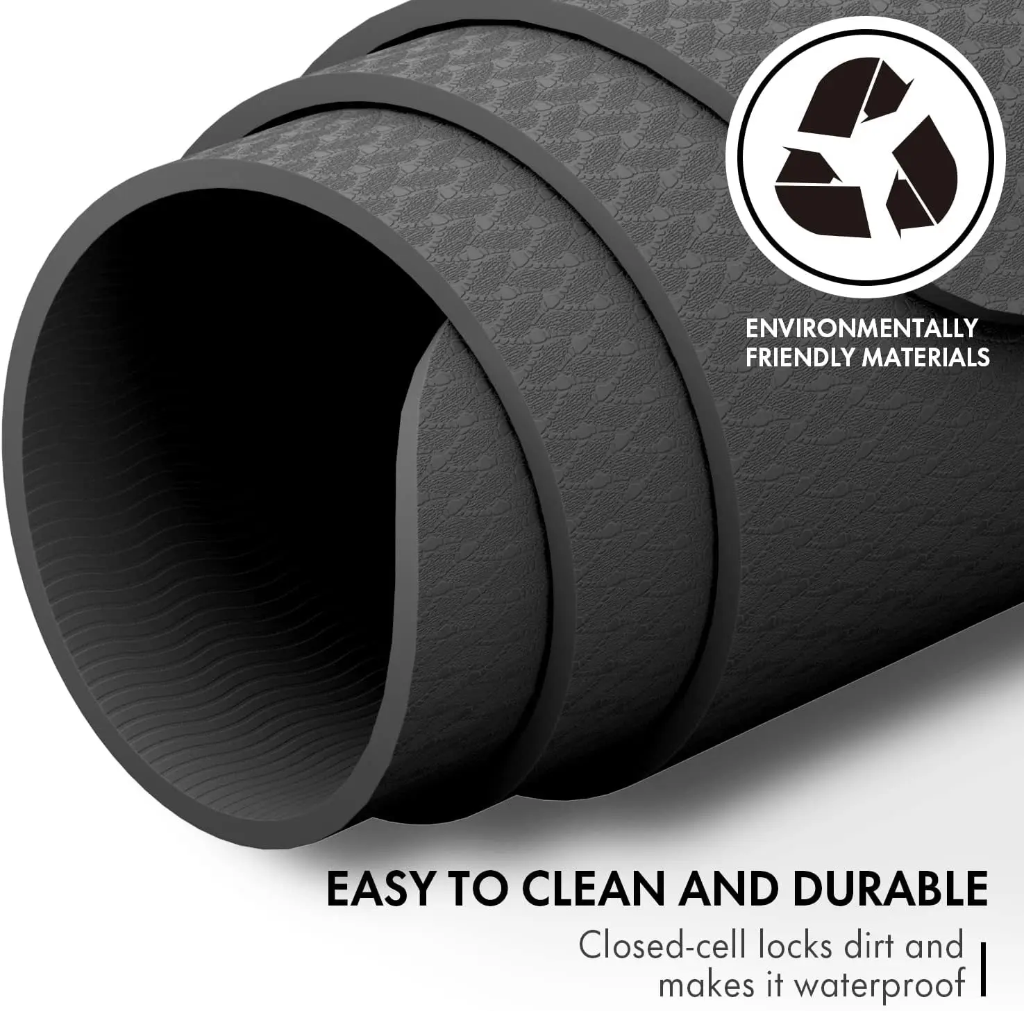 Extra Wide 6x4ft Large Yoga Mat - 1/4 6