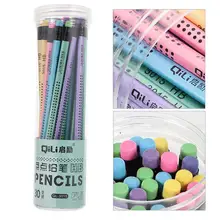 Crayons Design en bois avec gommes, 30 pièces, crayons d'écriture pour étudiants