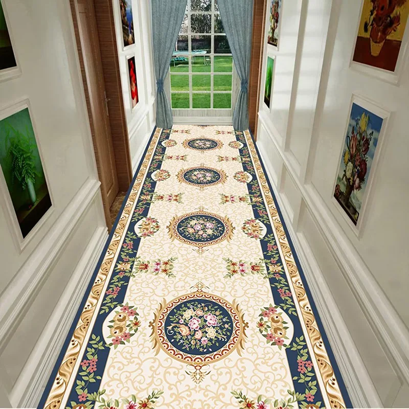 

Modern Luxury Long Corridor Carpets Hallway Decoration Home Carpets for Living Room Large Bedroom Floor Mats Carpet Runner