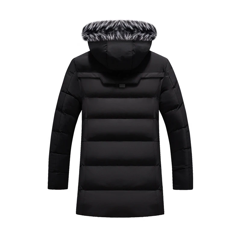Winter Men's Long Jacket Fashion Men Fur Collar Thermal Classic Coats Casual Warm Windbreaker Padded Jackets DIMUSI cotton jacket heated jacket parkas coat parka coat down jacket puffer jacket men bomber jacket