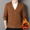 Men's Smart Casual Cardigan V-neck Sweater Men's Autumn Winter Clothes Button Knit Cardigans Mens Knitting Sweaters Outwear 6
