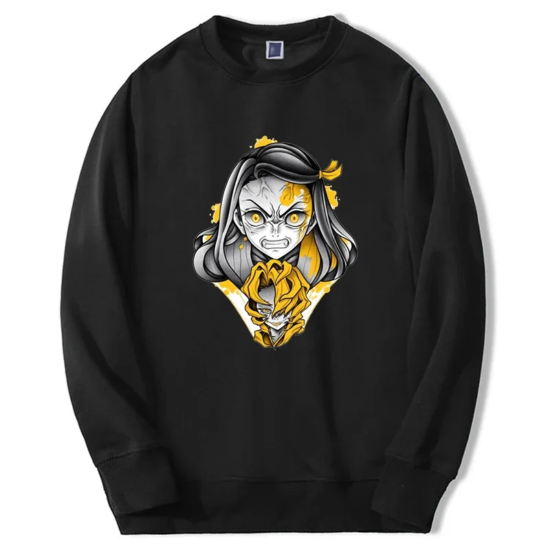 

Demon Slayer Anime Hoodies men/women tanjirou manga Kimetsu no Yaiba graphic sweatshirt Fashion Crewneck Streetwear Pullover