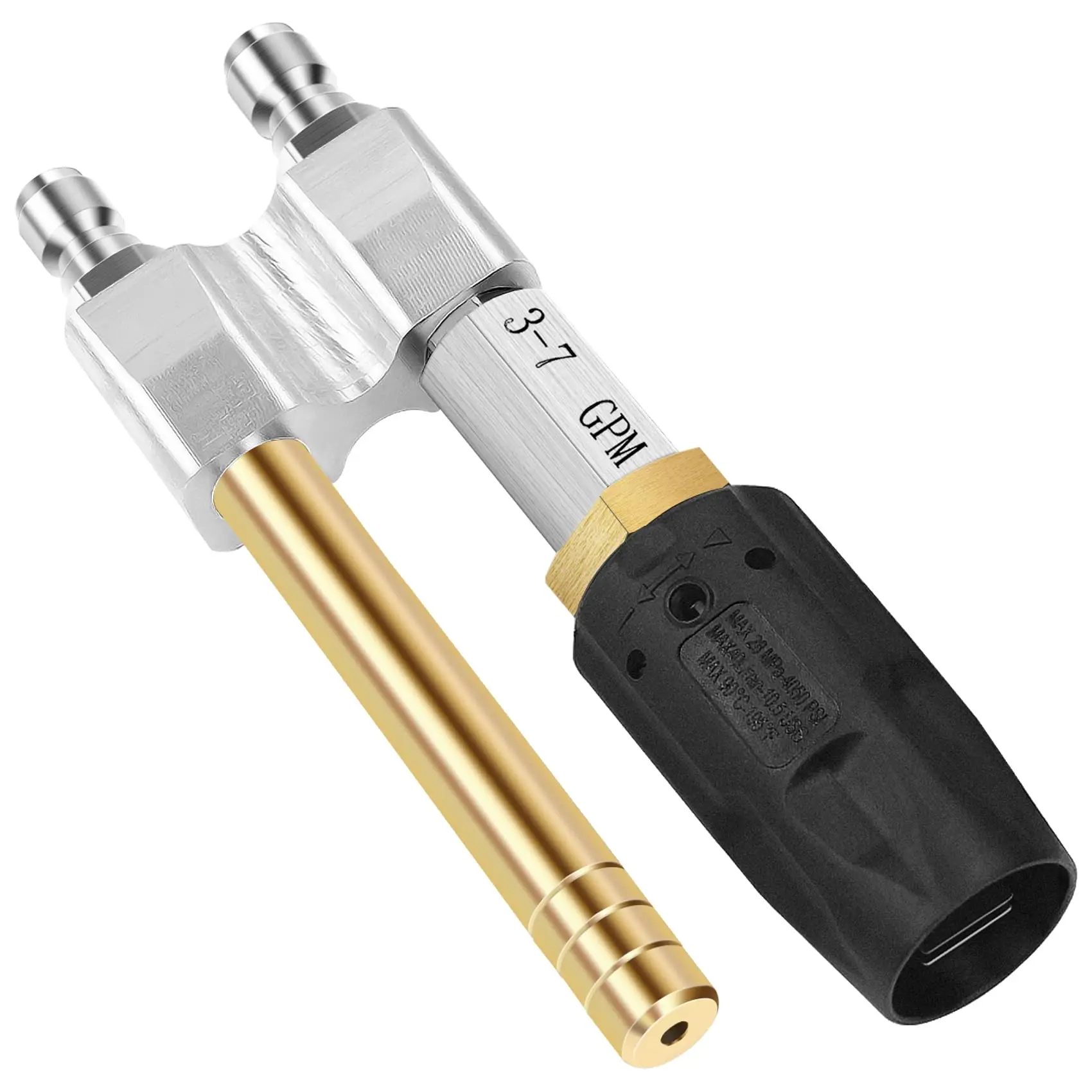 조절 가능한 다운스트림 M5 트위스트 노즐 2-in-1 고압 세척기 장거리 비누 ..