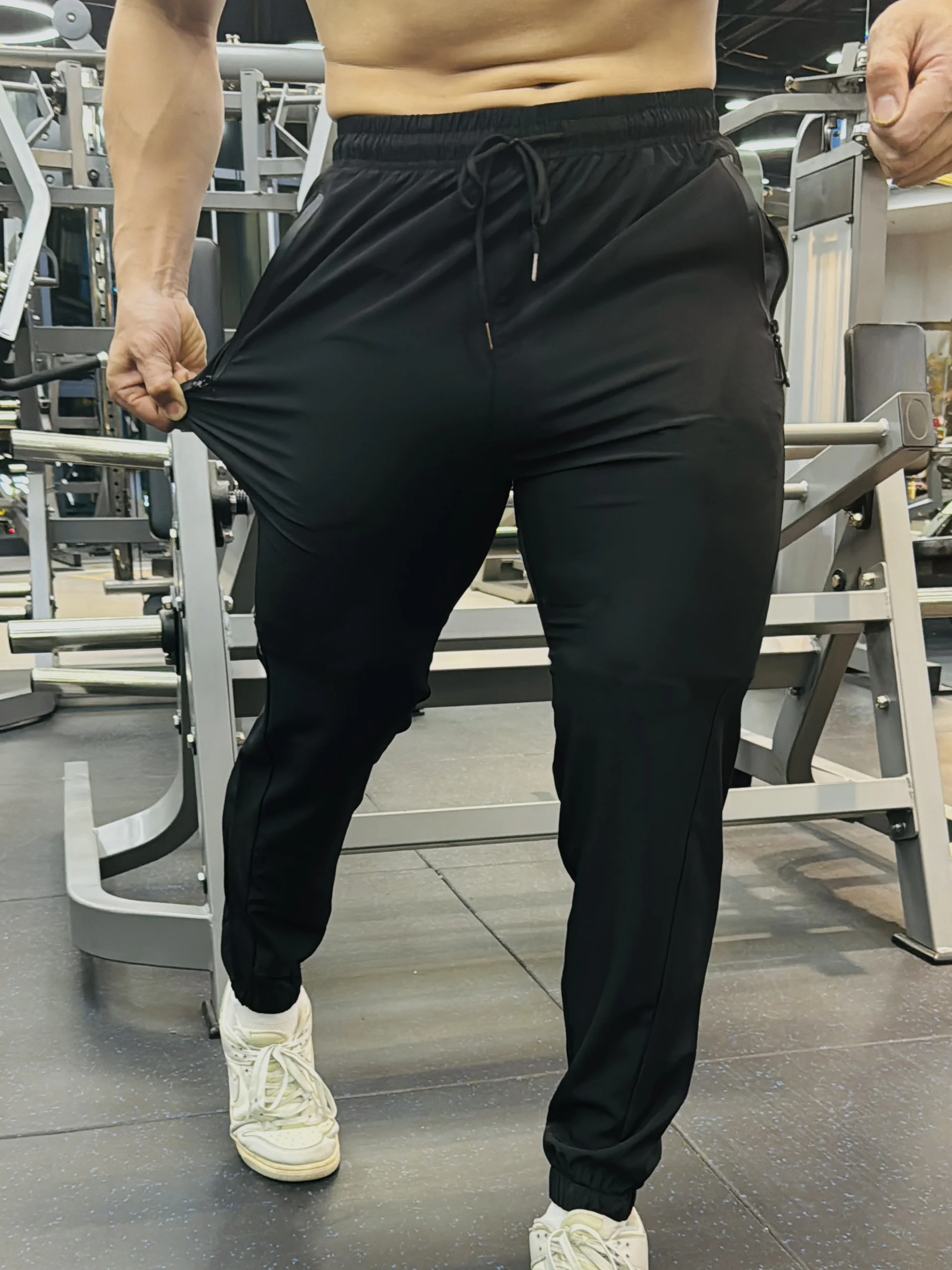 بنطال رياضي رجالي، رفيع وخفيف يسمح بمرور الهواء، ا...