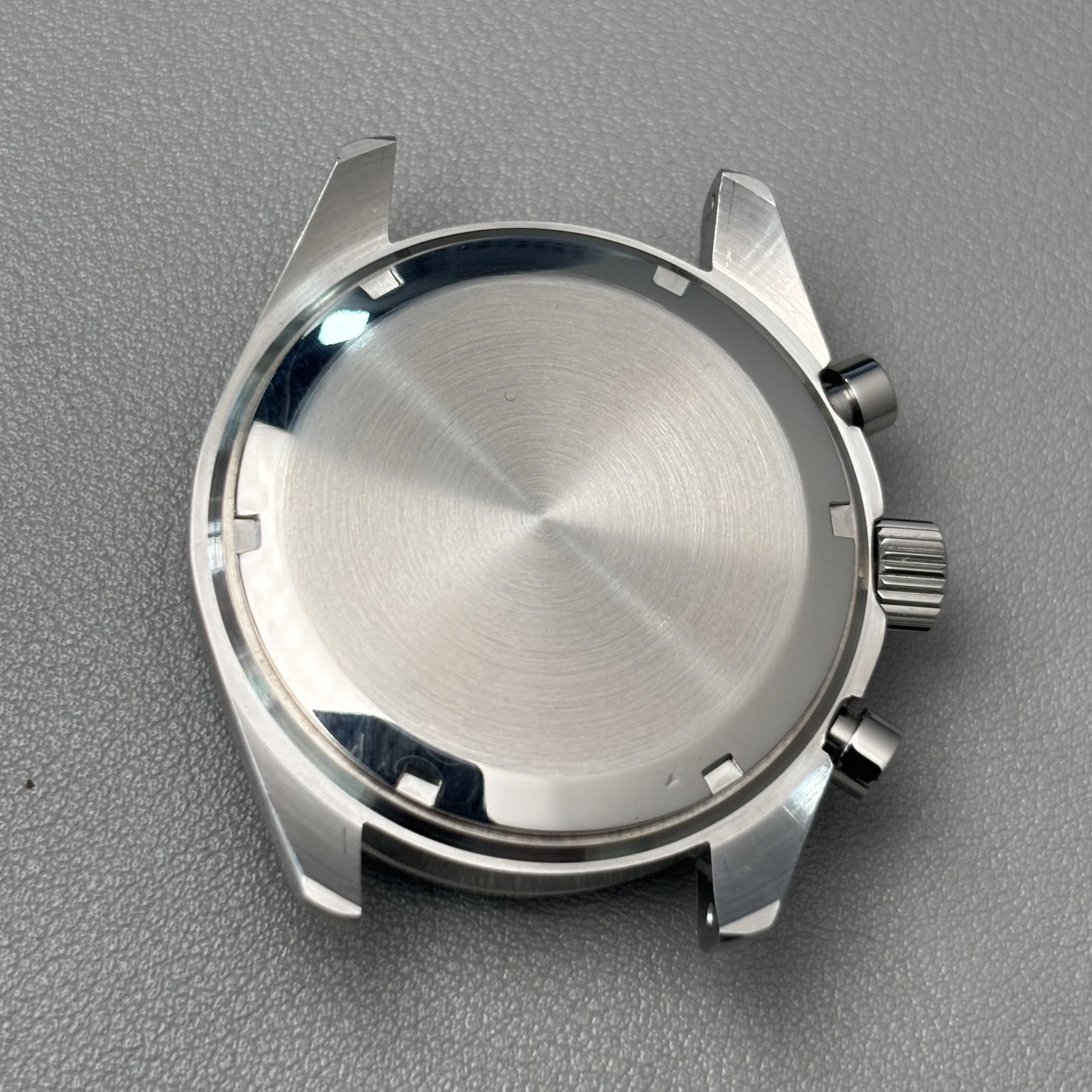 Moon Metal Chronograph Case with Sealed Back and Bezel - Elegant Business Watch