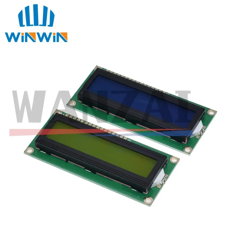 LCD1602 1602 LCD Modul Blau/Gelb Grün Bildschirm 16x2 Zeichen LCD Display PCF8574T PCF8574 IIC I2C Interface 5V für Arduino – Detail 1