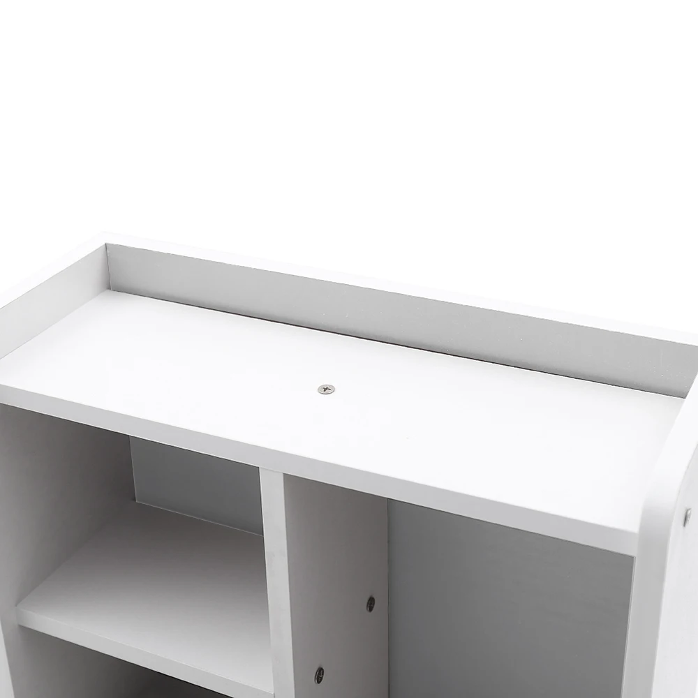 Large-capacity three-pumping warm white bedside table is necessary for corrosion-resistant and invariable furniture