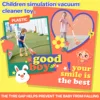 Children Electric Vacuum Cleaner Toy Simulation Vacuum Catcher Kids Pretend Cleaning Educational Toy Mini Vacuum, Red 6